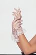 Wrist Length Lace Gloves w/Ruffle, in