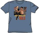 Star Trek DON'T MESS WITH SULU Adult Slate Blue T-shirt