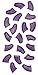 Soft Nail Caps For Dog Claws PURPLE HOLOGRAPHIC GLITTER * LARGE * Purrdy Paws Brand