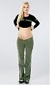 The Bootcut Under the Belly Zip Front Corduroy Pant