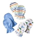 Gerber Baby Boys' 3 Pack Mitten Set - Blue 0-3M