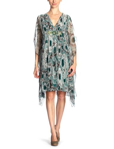 Antik Batik Damen Kleid/ Mini , All over Druck KEA1KAF, Gr. 38, Gr&uuml;n (emerald) Preisvergleich