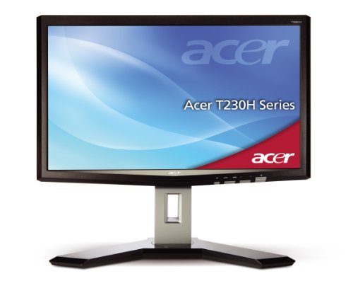 Acer T230Hbmid 58,4 cm (23 Zoll) widescreen TFT Monitor (VGA,DVI,HDMI, Kontrastverhältnis 80000:1, Reaktionszeit 2ms, Multi-Touch) schwarz