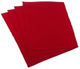 DII Tango Red Ribbed Placemat, Set of 4