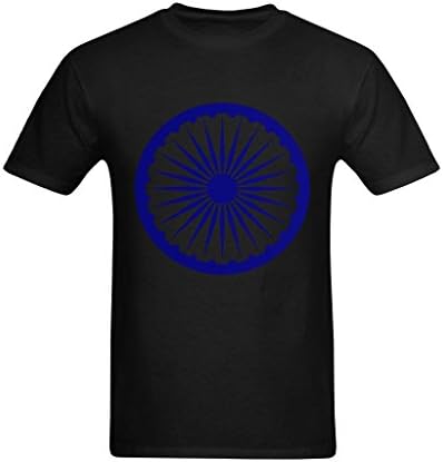 Moodoun Men's Ashoka Chakra T-Shirt US Size Small