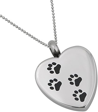 Heart Angel Wings Memorial Urn Necklace Cremation Ashes Keepsake Pendant - Funnel Filler Kit