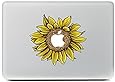 iCasso Sunflower Removable Vinyl Decal Sticker Skin for Apple Macbook Pro Air Mac 13" inch / Unibody 13 Inch Laptop