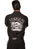 Lucky 13 Mi Vida Psycho Button Front Shirt Psycho Club Shirt Medium - 6XL by Lucky 13