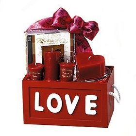 Love Lights Red Candles and Music Gift Set - Romantic Evening Gift Idea