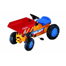 Big Jeff Dumper: Large Ride On Toy Dump Truck Tractor made by BIG in Germany