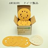 板金・木工用やすり /00338 ＃400・ランダムアクションサンダー用125mm/マジック付/サンディングペーパー・100枚組