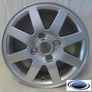 Ford Ka 5J x 14 Silver Finish Chrome Look Alloy Wheel
