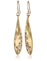 The SAK Large Organic Pave Drop Earrings