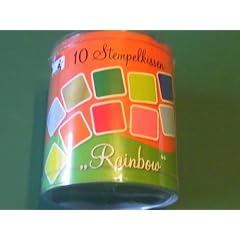 HEYDA Stempelkissen-Set Rainbow , Klarsicht-Runddose VE=1