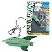 Futurama Planet Express Space Ship Keychain Keyring Key Clip
