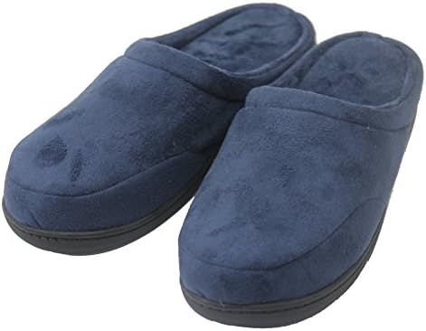 Gohom Men's Easy Casual Style Memory Foam Indoor Slppers Navy Blue US 11/12