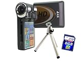 SVP T400-Black 1280x720p True HD Camcorder with 2.4 LCD (SVP 8GB SDHC Memory Card Included)