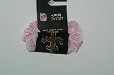 NFL New Orleans Saints Pink Hair Scrunchie Ponytail Holder