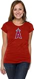 Los Angeles Angels of Anaheim Women's Primary Logo Fashion Cap Sleeve Tee