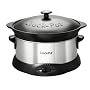 Crock Pot SCR1500 Saute Slow Cooker Brushed Chrome & Grey 4.7L