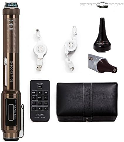 [GENIETECH] SMART G-SCOPE 10X-250X LED Lighted Auto Focus Digital Microscope & Telescope Industrial Package - 8 Colors (G2: Brown)