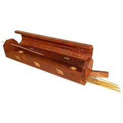 R�ucherst�bchenhalter mit Rauchverteiler aus Sheeshamholz 30 cm