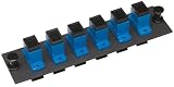 Allen Tel Products GBSC-6SM Single Mode Zirconium Ceramic Sleeve Fiber Optic Loaded Mounting Panel SC Adapter, 6-Pack