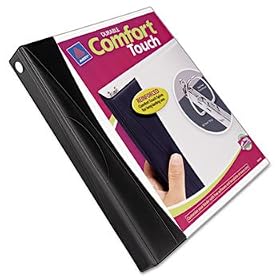Comfort Touch Durable View Binder With EZ-Turn Ring, 1 Capacity, White