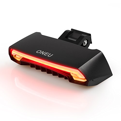 Oneu bike tail light waterproof safety laser beams lamp…