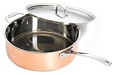 Gourmet Standard 12 Inch Copper Tri-Ply Chicken Fryer with Lid - CT11774