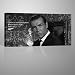 There's Fire Leinwandbild von GALVII - Edler James Bond Kunstdruck auf echter Leinwand, fertig aufgespannt auf hochwertigen Holzkeilrahmen - 100x50cm - Das Original von Galerie VII