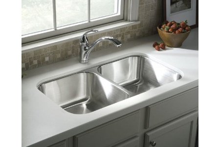 Sterling McAllister Double Basin Undermount Stainless Steel Kitchen Sink