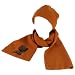 New Winter Ski Skate Polar Fleece Hat Beanie Scarf Set * Orange