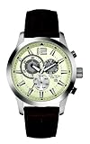 Nautica Men's N15549G NCS 600 Chronograph Brown Leather Watch