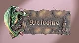 ALAB GREEN DRAGON WELCOME PLAQ