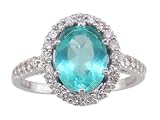 14KW Apatite & Diamond Ring