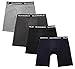 SILKWORLD Men's 4-Pack Cotton Stretch Boxer Brief