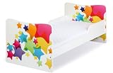 Lit dZenfant - Lit de bebe 'TOBI' 140 cm x 70 cm avec matelas / 6 designs de coleur disponalbe, Coleur Design:#5 jeu de coleur - 1243