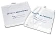 Medline Patient Belonging Bags - Rigid Handle Bag - 18" x 20 35" Gusset, Clear - Qty of 250
