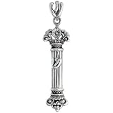 Sterling Silver Mezuzah Pendant w/ no parchment, 2 (51 mm) long
