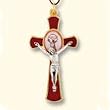 Confirmation Crucifix Necklace - Height: 3.0" - 16" Cord - Prayer Card (ENGLISH)