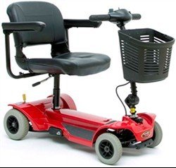 Mega Motion 4-wheel Travel King Scooter, Red