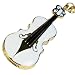 Crystal Violin Shaped USB Flash Thumb Drive with Keychain Attachment (4GB)