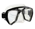 Aqua Leisure Dolfino Silicone Low Volume Dual Lens Mask in Blue