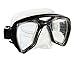 Aqua Leisure Dolfino Silicone Low Volume Dual Lens Mask in Blue