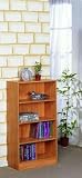 4 Tier Bookcase in Light Oak Finish