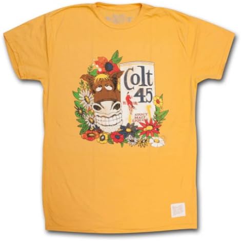 Retro Brand Colt 45 Women's Tank Shirt - Gold Large Yellow