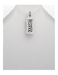 Colored Enamel Pendant Necklace In 92.5 Sterling Silver