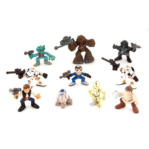 413bZv%2B1%2BvL Star Wars Galactic Heroes Deluxe Cinema Scene Mini Figure Multi Pack Cantina Encounter