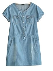 Summer General Print Denim  Dress